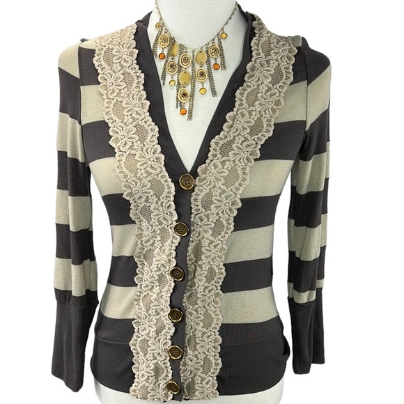 Anthropologie Pleione Striped Sweater - Picture 2 of 7